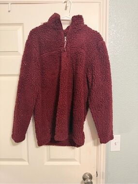 boxercraft Sherpa Pullover Hoodie - Burgundy